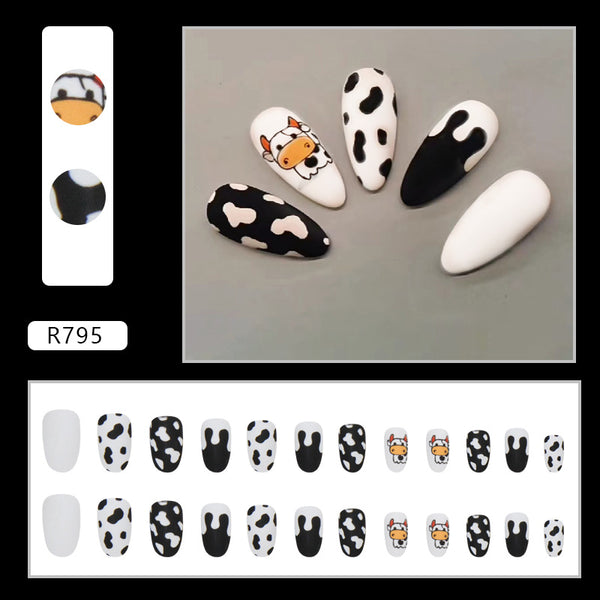 12 Sizes-24 Pcs Press On Nails R795