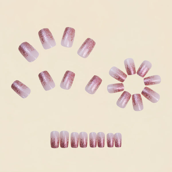 12 Sizes-24 Pcs Press On Nails Y1393