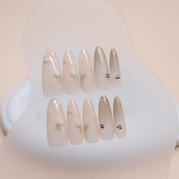 12 Sizes-24 Pcs Press On Nails MY065