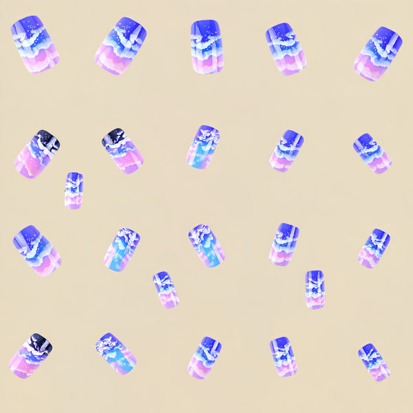 12 Sizes-24 Pcs Press On Nails Y433-1