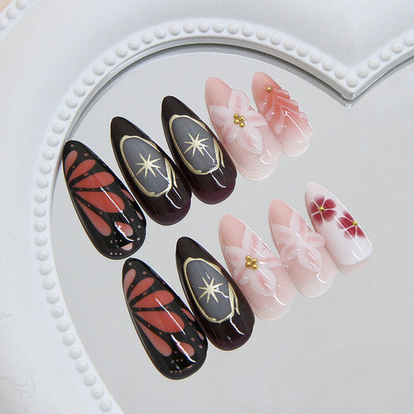 12 Sizes-24 PcsPress On Nails Z1174