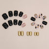 12 Sizes-24 Pcs Press On Nails W1337