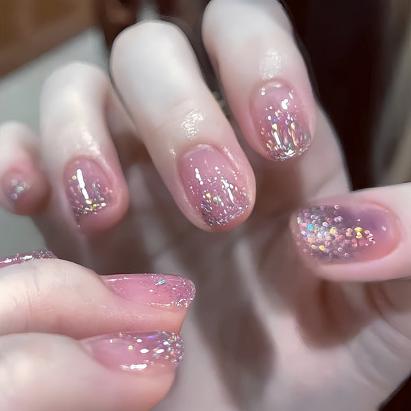 12 Sizes-24 Pcs Press On Nails Y1393