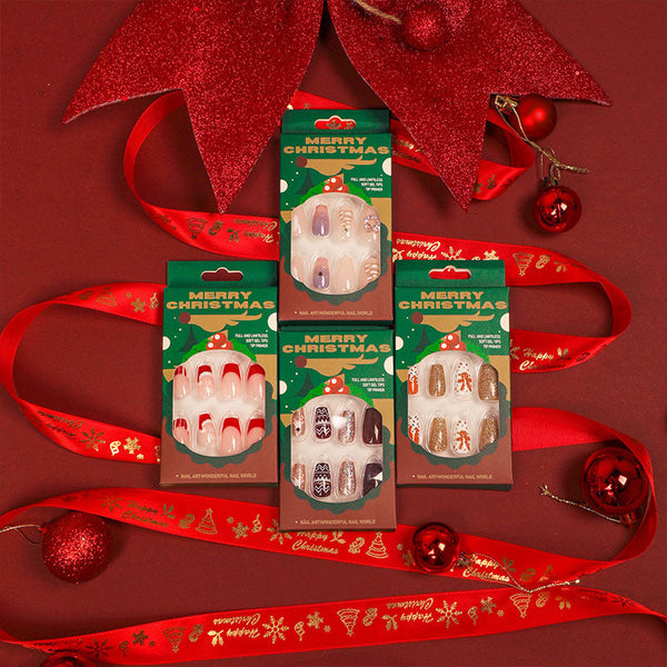 French Glossy Medium Press on Nails