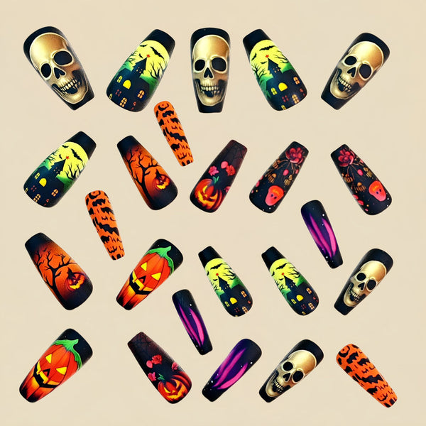 12 Sizes-24 Pcs Press On Nails y1031-24