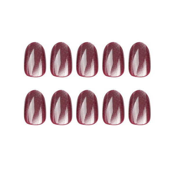 Oval Short Press on Nails - JP2653