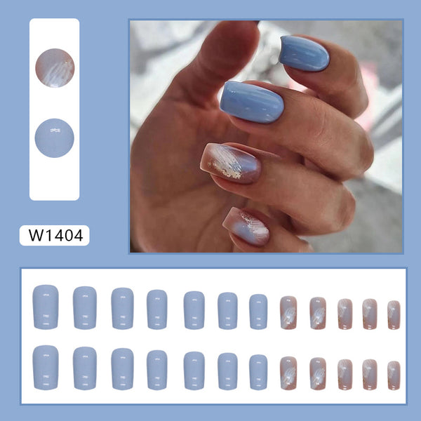 12 Sizes-24 Pcs Press On Nails W1404