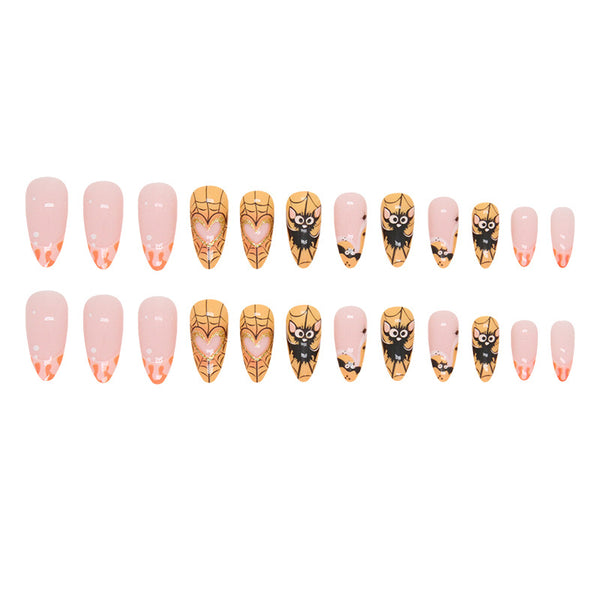 12 Sizes-24 Pcs Press On Nails W1084
