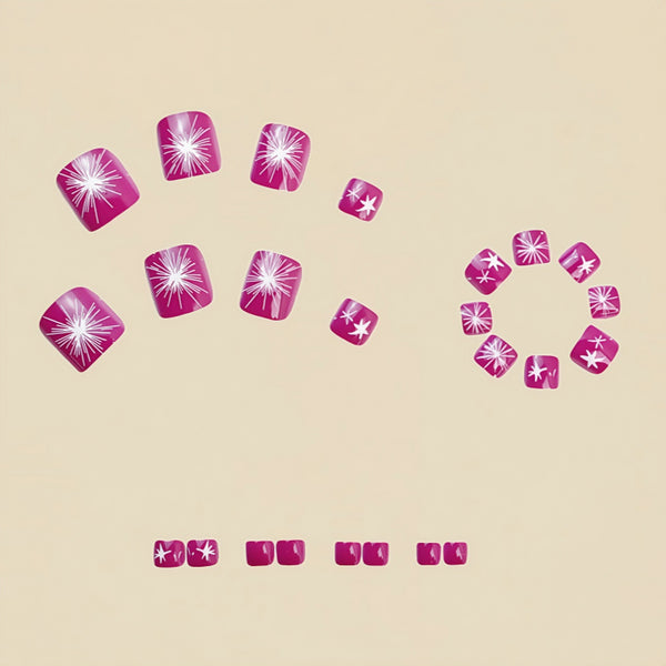12 Sizes-24 Pcs Press On Nails Y597