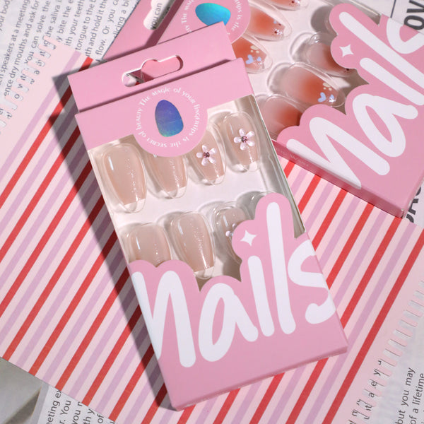 12 Sizes-24 Pcs Press On Nails JL0670