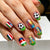 12 Sizes-24 Pcs Press On Nails y2063-z-24