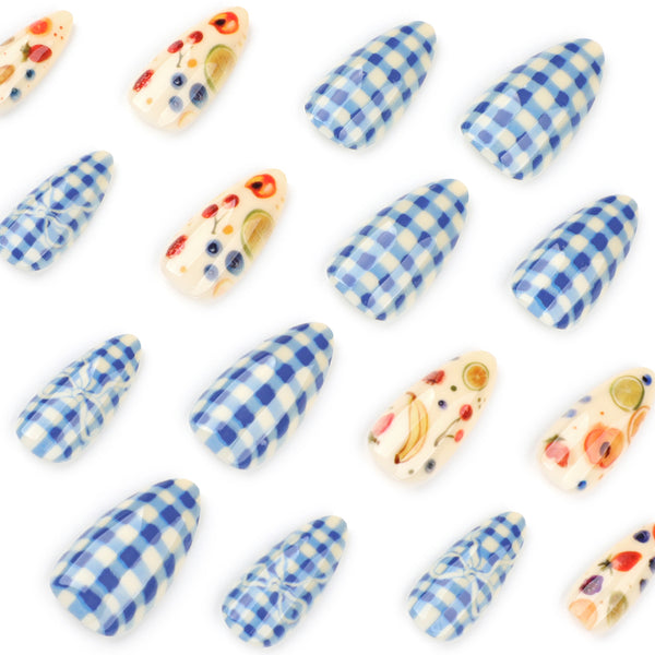 12 Sizes-24 Pcs Press On Nails JP3887