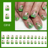 12 Sizes-24 PcsPress On Nails C818