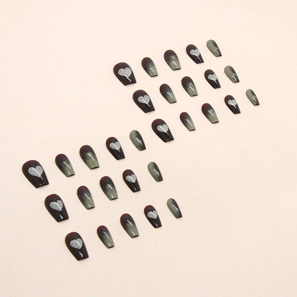 12 Sizes-24 Pcs Press On Nails S005