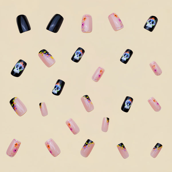 12 Sizes-24 Pcs Press On Nails Y140