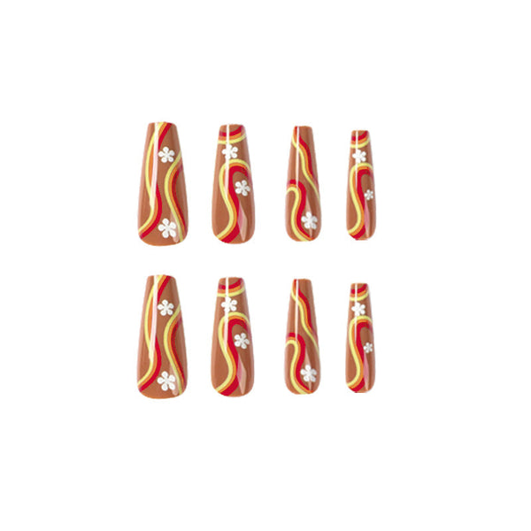 Glossy Long Press on Nails