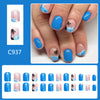 12 Sizes-24 Pcs Press On Nails C937
