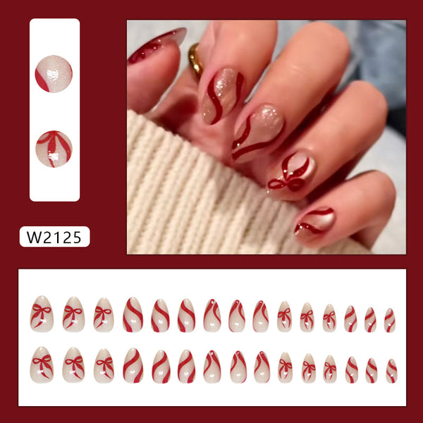 30 Pcs Press On Nails W2125