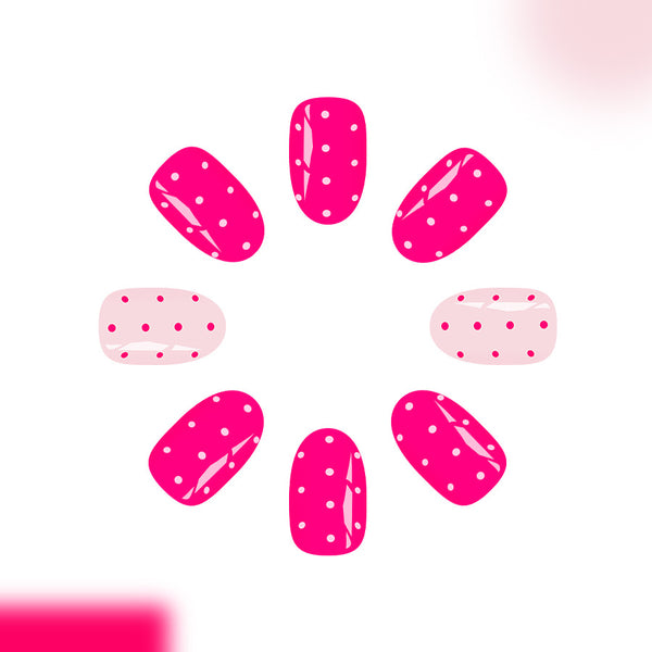 12 Sizes-24 Pcs Press On Nails C1243
