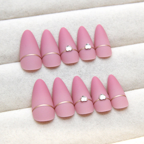 12 Sizes-24 Pcs Press On Nails Z968