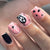 12 Sizes-24 Pcs Press On Nails Y128