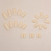 12 Sizes-24 Pcs Press On Nails CF020