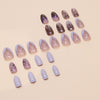 12 Sizes-24 Pcs Press On Nails W1622