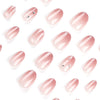 Almond Medium Oval Pink Press on Nails