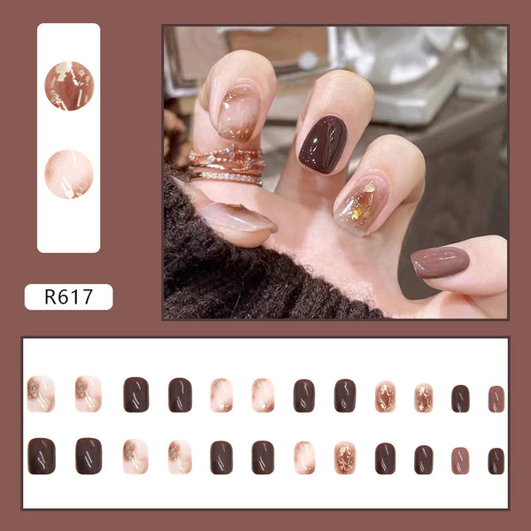 12 Sizes-24 Pcs Press On Nails R617