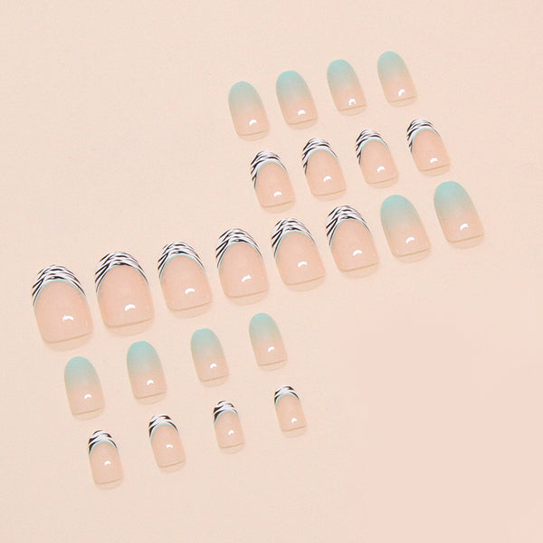 12 Sizes-24 Pcs Press On Nails W1697