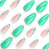 12 Sizes-24 Pcs Press On Nails JP3086