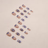 12 Sizes-24 Pcs Press On Nails W1185