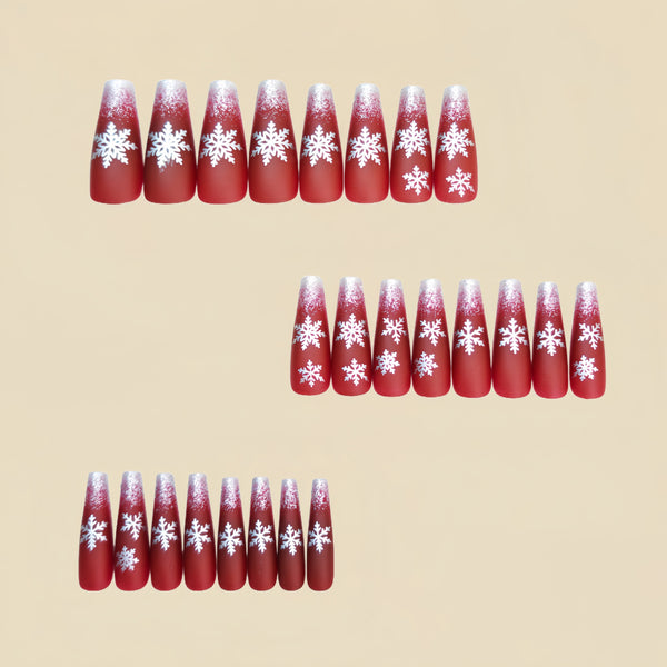 12 Sizes-24 Pcs Press On Nails Y1256
