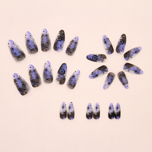 12 Sizes-24 Pcs Press On Nails W1910