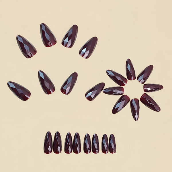 12 Sizes-24 Pcs Press On Nails Y1834