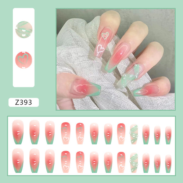 12 Sizes-24 Pcs Press On Nails Z362