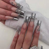 12 Sizes-24 Pcs Press On Nails JP2347