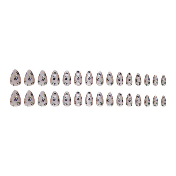 12 Sizes-24 PcsPress On Nails W1550