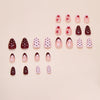 12 Sizes-24 Pcs Press On Nails W2133