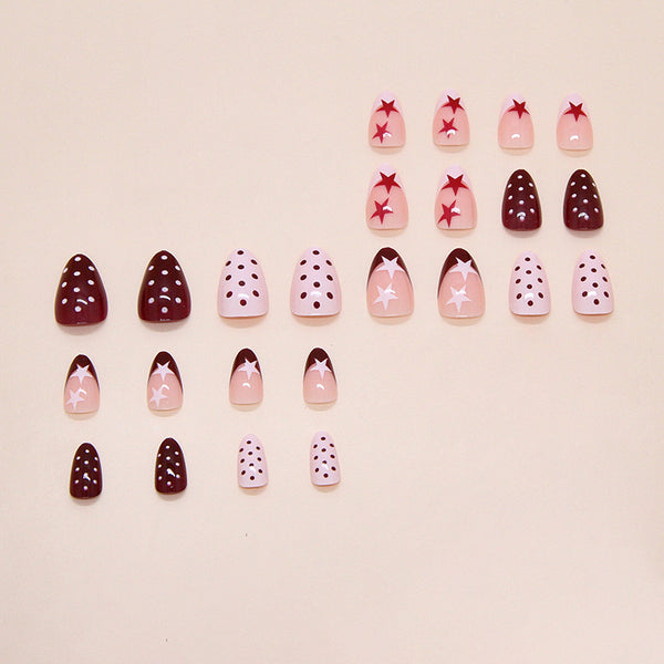 12 Sizes-24 Pcs Press On Nails W2133