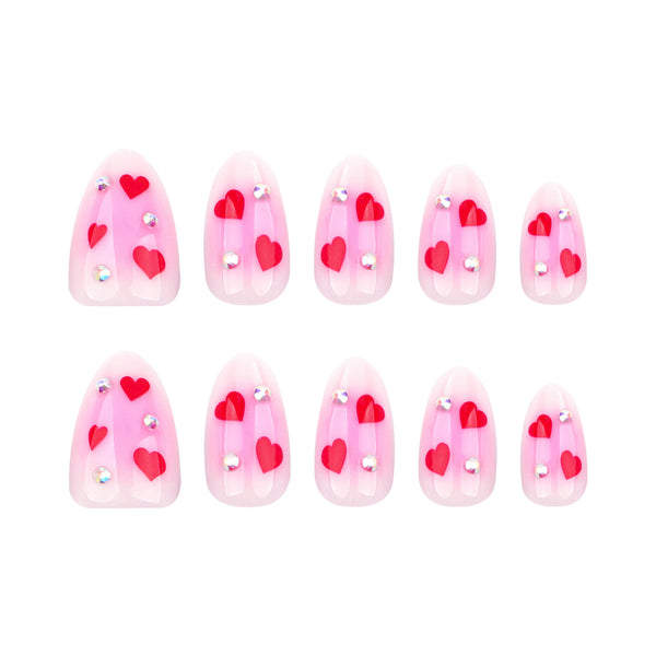 12 Sizes-24 Pcs Press On Nails JP3632