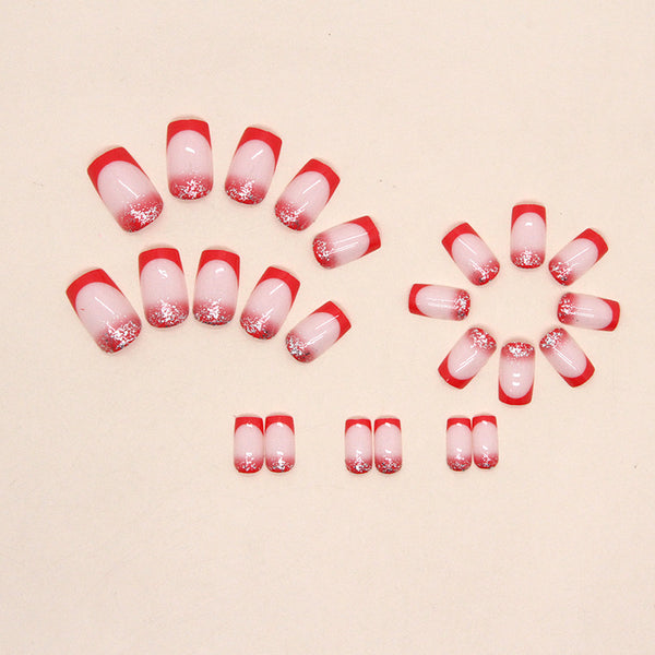 12 Sizes-24 Pcs Press On Nails W859