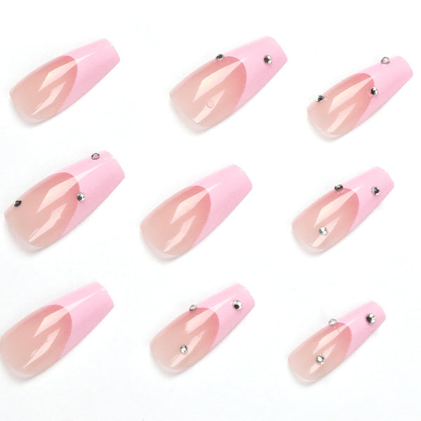 12 Sizes-24 Pcs Press On Nails JP1564