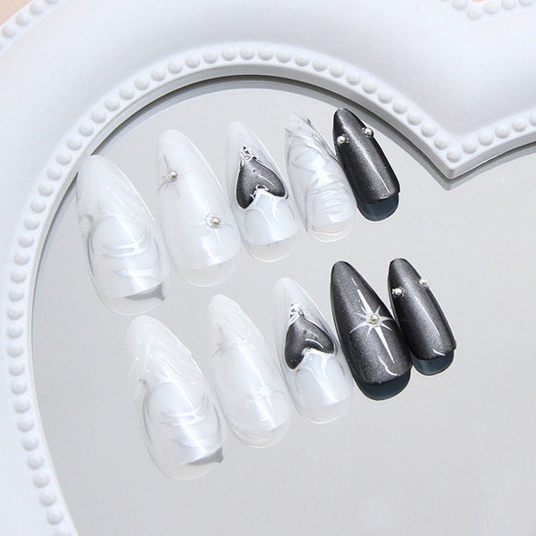 12 Sizes-24 Pcs Press On Nails Z1048