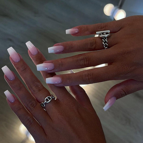 12 Sizes-24 Pcs Press On Nails W1267