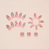 12 Sizes-24 Pcs Press On Nails W1582