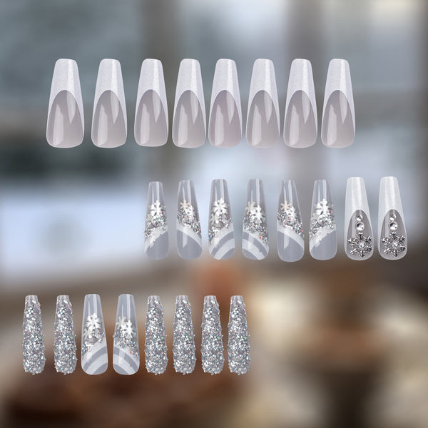 12 Sizes-24 Pcs Press On Nails JP2680