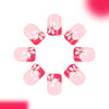 12 Sizes-24 Pcs Press On Nails C1621