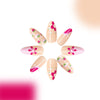 12 Sizes-24 Pcs Press On Nails C308