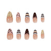 12 Sizes-24 Pcs Press On Nails JP4445